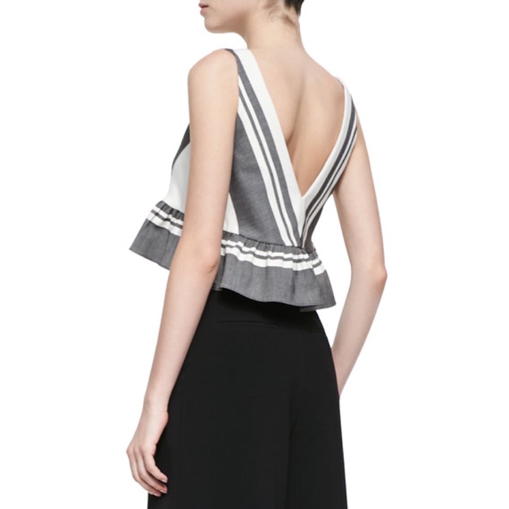 Elizabeth & James Peplum Crop Top